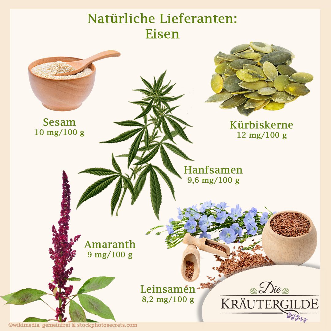 Natürliche Lieferanten: Eisen